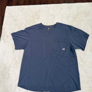 Carhartt Men's Short Sleeve Gray light weight Scrub shirt XL